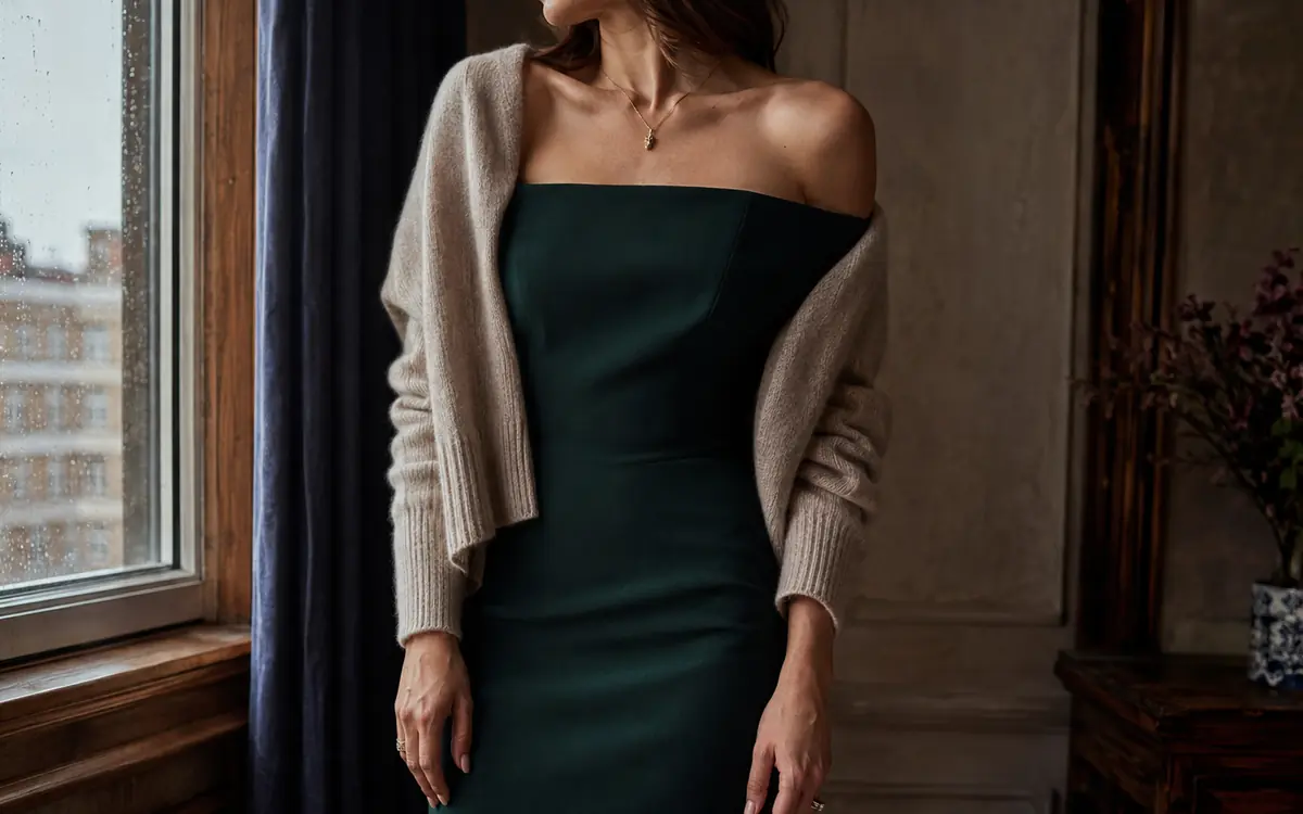 Strapless Goes Autumnal: How to Wear the Bandeau Neckline Past Summer